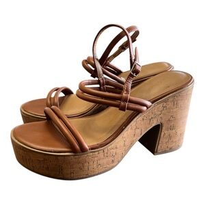 Universal Thread Corked Chunky Sandal, Size 10